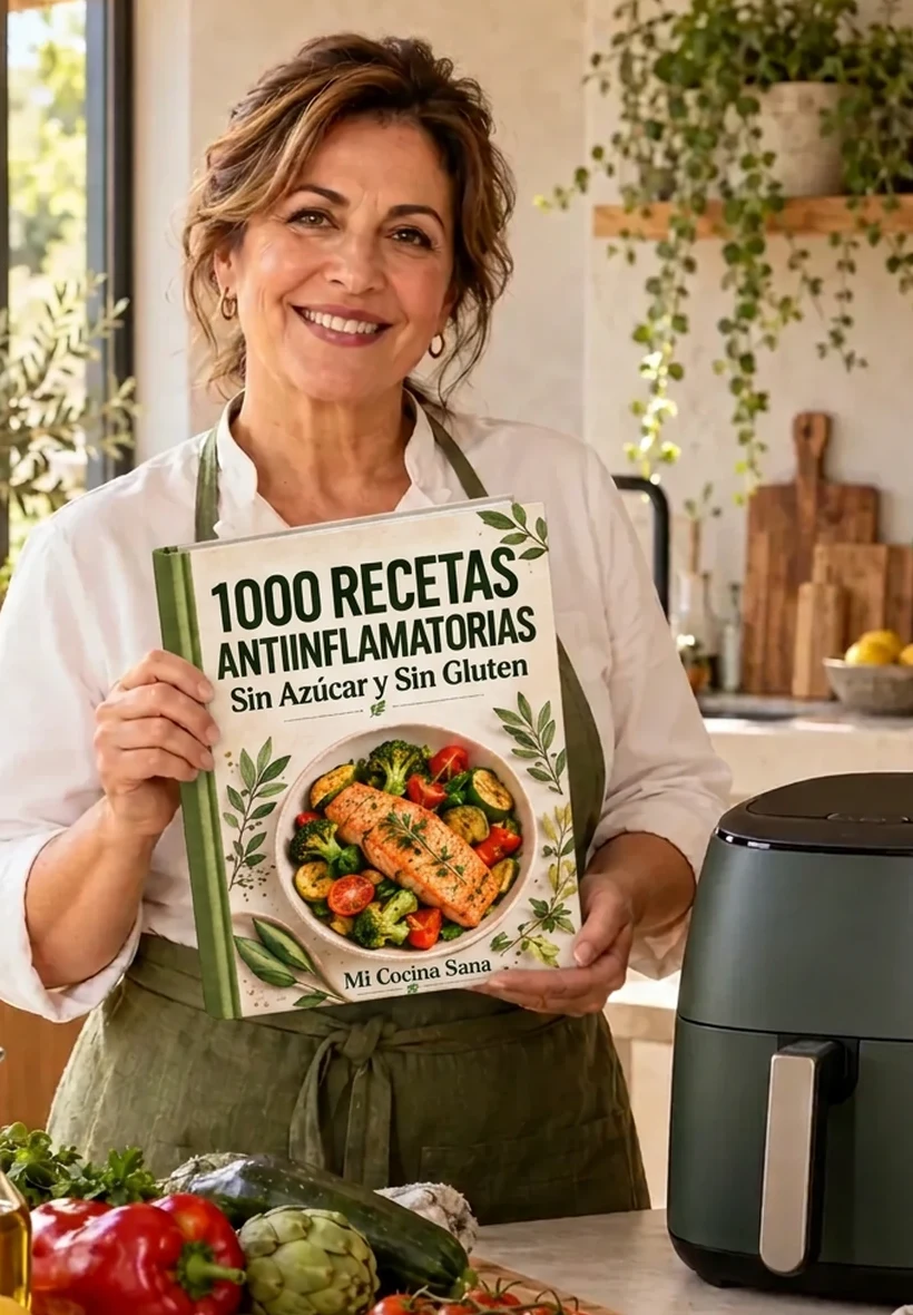 Recetario de +1000 recetas antiinflamatorias sin azúcar, sin gluten y bajas en carbohidratos
